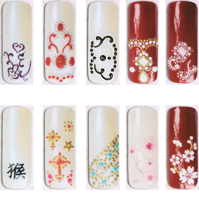 cool designs for toenails. on your painted nails.