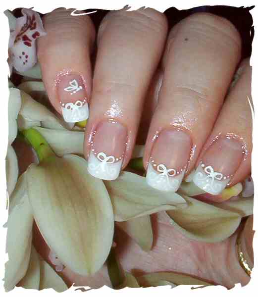 flower nail designs. wedding nail designs